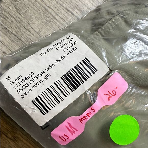 ASOS Olive Swim Trunks - Picture 9 of 9